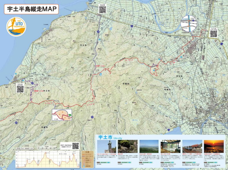 宇土半島縦走MAP